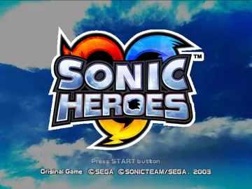 Sonic Heroes screen shot title